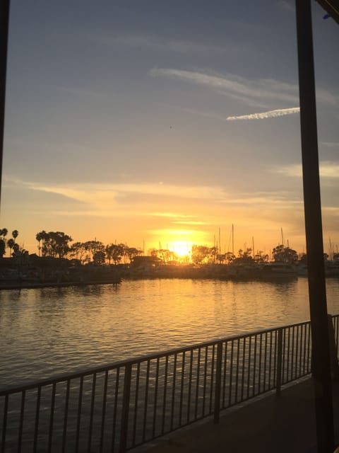Sunset views at Dana Point Harbor, 5 min drive