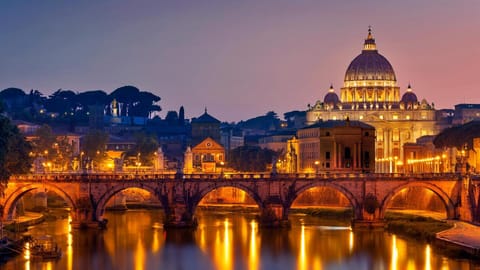 St.Angelo bridge, this is just 5 minutes walk, beautiful!