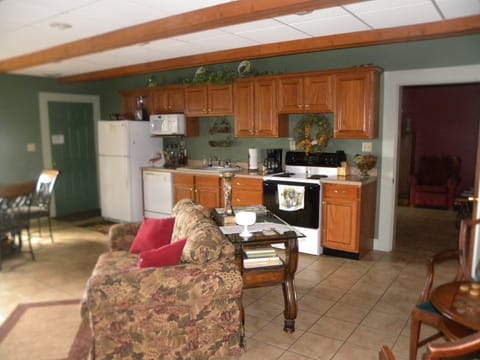 Large fully equipped kitchen