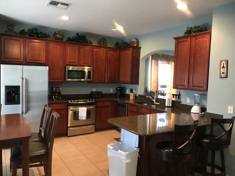 Kitchen with all the necessities,  Keurig, Mr Coffee, Stainless steel appliances