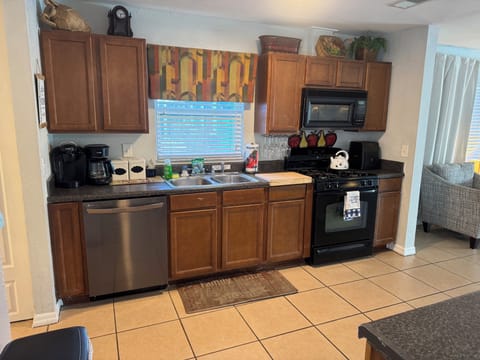 Open Large Kitchen stocked with everything you need