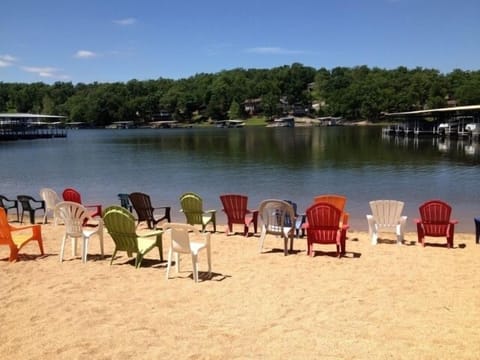 Sandy Beach at the Ledges.. The beach chairs are waiting for you!  2 Pools also!