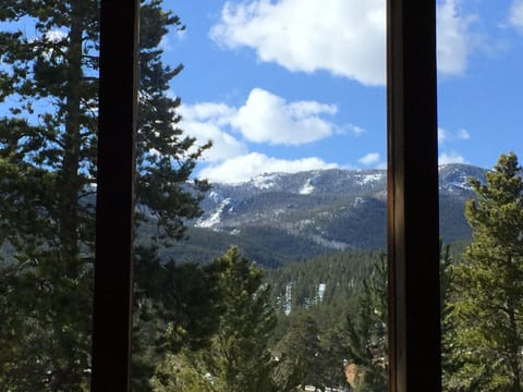 A view of the mountains from the living room!