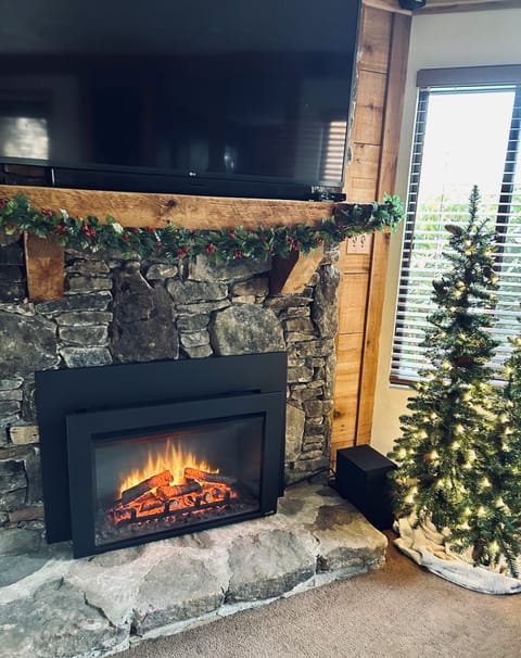 Relax and enjoy the fireplace