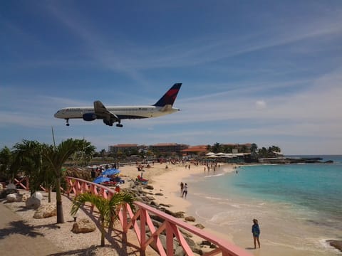 While on Maho beach, It feels like you can almost touch the jets when landing!