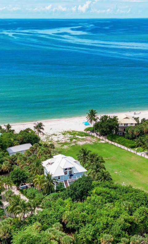 Our family's vacation home is located mere steps from the beautiful beach. 