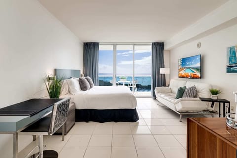 King size bed with a view!