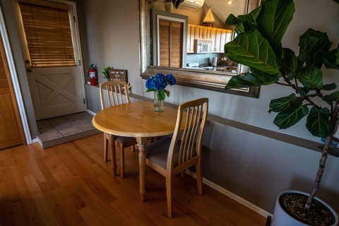 Enjoy dining inside. 