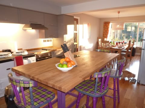 From Kitchen breakfast bar towards the dining room