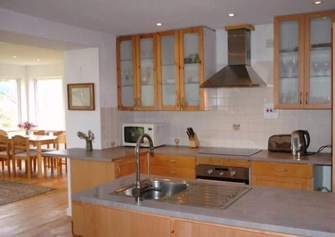Kitchen open plan for family cooking