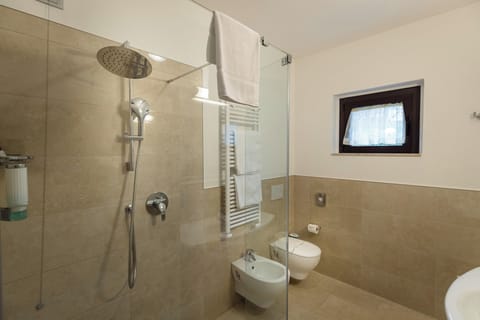 Shower, hair dryer, bidet, soap