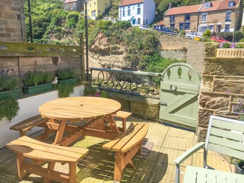 Added benefit of a patio overlooking the beck