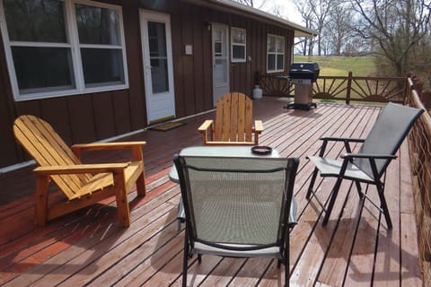 Relax on the deck, watch for deer especially at dusk & dawn.  Propane grill.