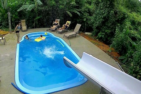 No other property we know of that has toboggan slide. Perfect for kids and kids at heart!