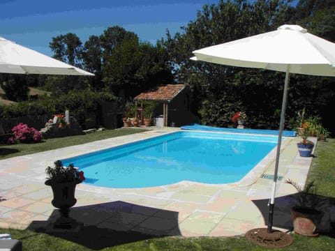 Heated swimming pool.
