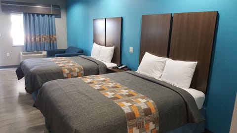 Standard Room, 2 Queen Beds, Non Smoking, Kitchenette | Iron/ironing board, free WiFi