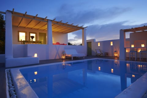 Indoor pool, outdoor pool, pool umbrellas, sun loungers