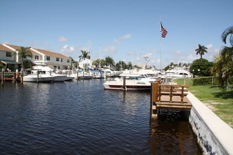 View from the private dock