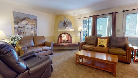 Living Room with Fireplace