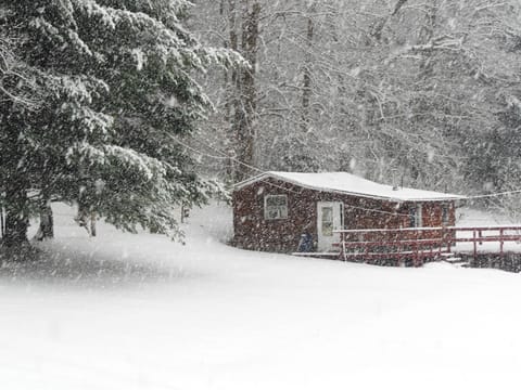 Winter view, when hiking, sledding and cross-country skiing is winter fun.