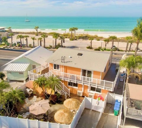 An Aerial view looking west at the property and the Looking Gulf West