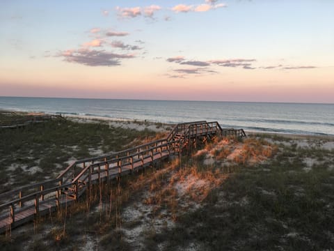 The beach is only steps away! Come dip your toes in our piece of the Atlantic!