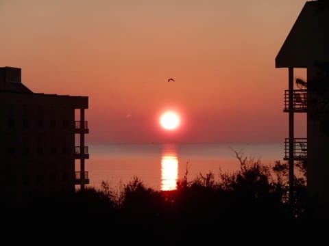 January sunrise from inside and balconies