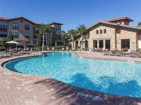 Pool and clubhouse in front of unit