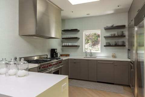 Kitchen with top tier appliances