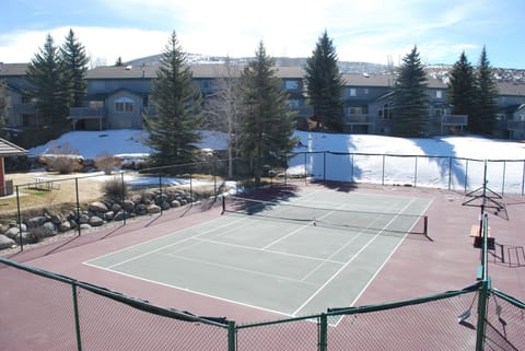 one of 12 tennis Courts (March) 4 indoor as well