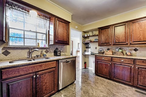 New granite!  New SS appliances!  New marble floors!  New backsplash!