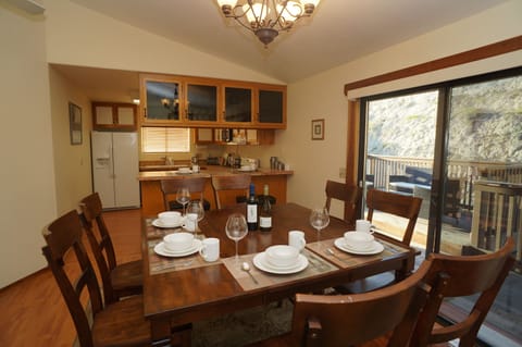 Enjoy fine wine and dining at your leisure with immediate access to the deck