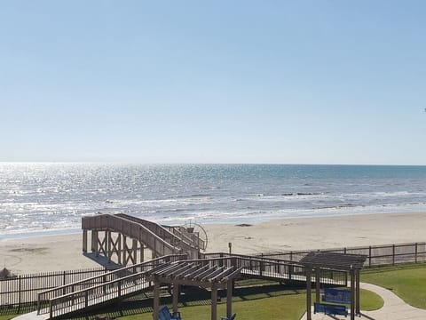 Beach view from both balconies.