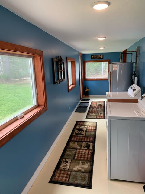 Entry hall and laundry area