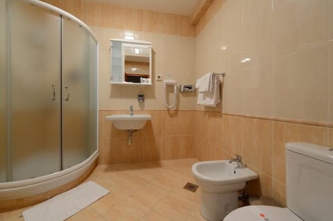 Double Room Single Use | Bathroom | Shower, free toiletries, hair dryer, bidet