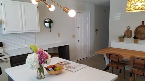 Large Open Concept Eat-In Kitchen with all you need to cook a meal.