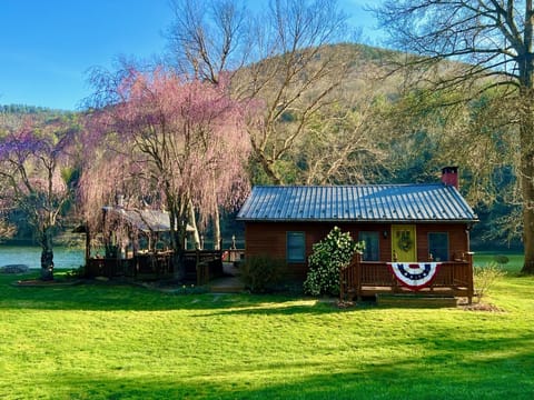 Front View of Pine Creek Cottage in October