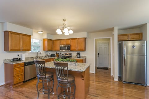 Large updated kitchen for all you need with a large family and friends to enjoy