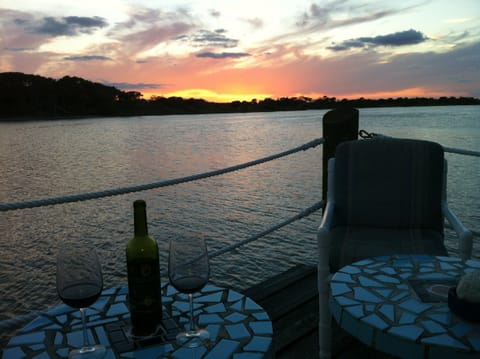 relaxing at the end of the day