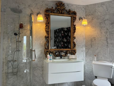 Separate shower in main bathroom