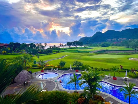Sunset from the Terrace of the Condo.