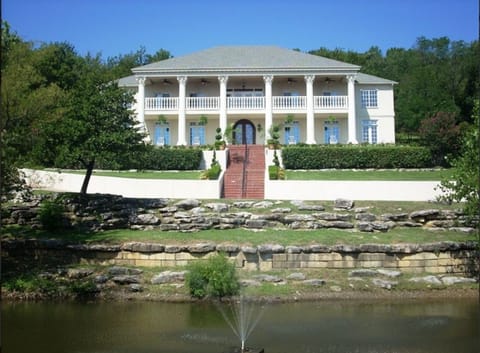 Private and convenient gated estate with incredible views of much of Tulsa.