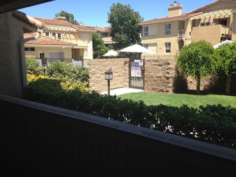 View from patio over pool