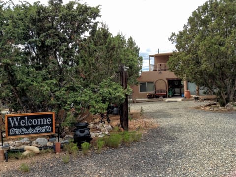Front view of Hacienda as you drive up to property. 