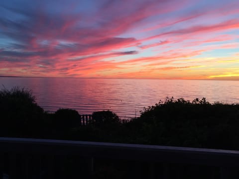 Campground beach at sunset (steps from home)