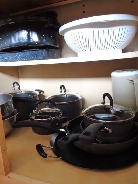 Fully Stocked with Pots and Pans