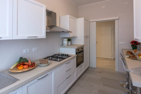 The fully equipped kitchen