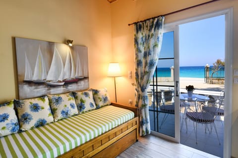 The living room view