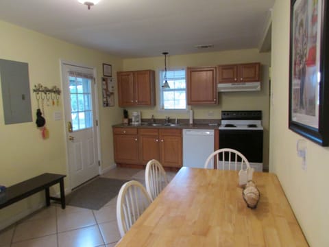 Kitchen with dining area.