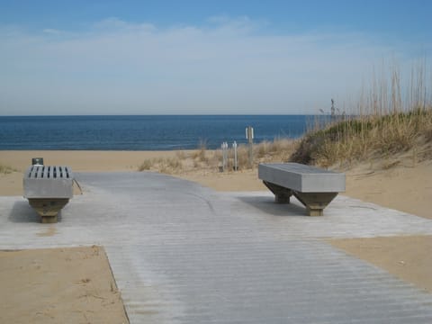 Entrance to the beach from our street - 2-minute walk ; no roads to cross